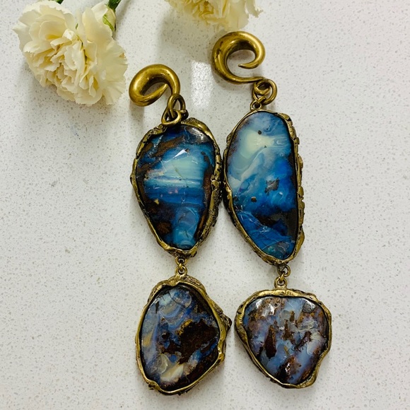 Stunning Raw Opal Diablo Organic Weights - Picture 5 of 7